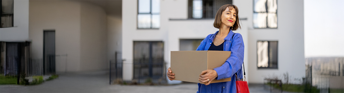 woman with parcel