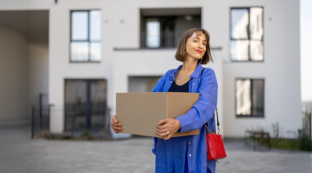 woman with parcel