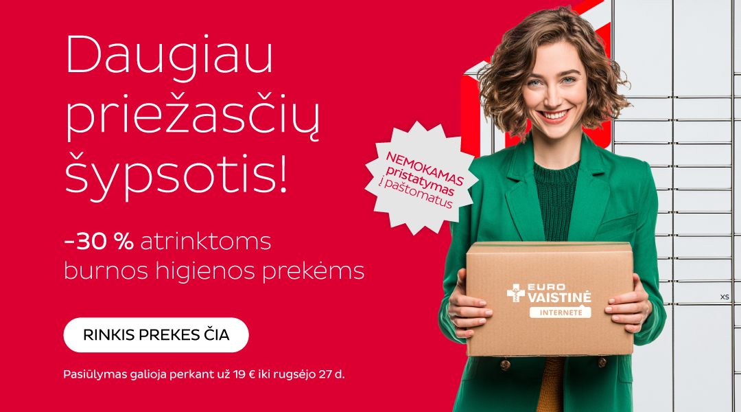 Eurovaistine. Atrinktoms burnos higienos priemonėms akcija.
