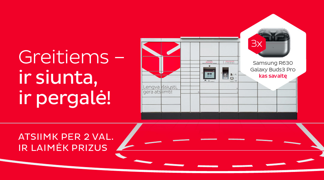 Atsiimk per 2 val. ir laimėk