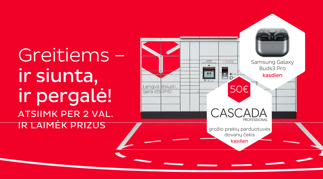 Atsiimk per 2 val. ir laimėk